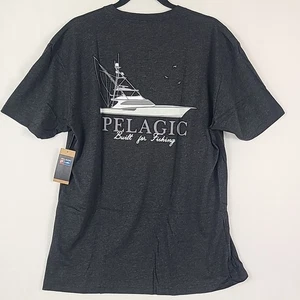 NWT Pelagic Men’s Short Sleeve Good Livin T Shirt Vintage Black Sz XL - Picture 1 of 6
