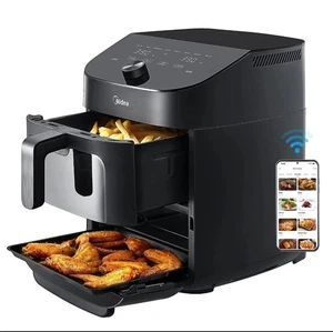 Midea 11 qt. 10-in-1 Dual-Zone Air Fryer OvenApp & Voice Control MSA11D9ABB - Picture 1 of 11