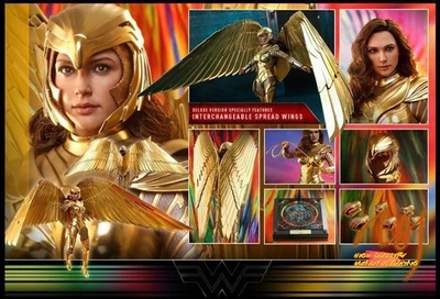 Hot Toys MMS578 1/6 WW84 Golden Armor Wonder Woman Deluxe Action Figure IN STOCK - Image 1 of 4