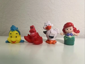 Lote Figuras Sirenita Little People Ariel Sebastian Scuttle Flounder Disney - Imagen 1 de 17