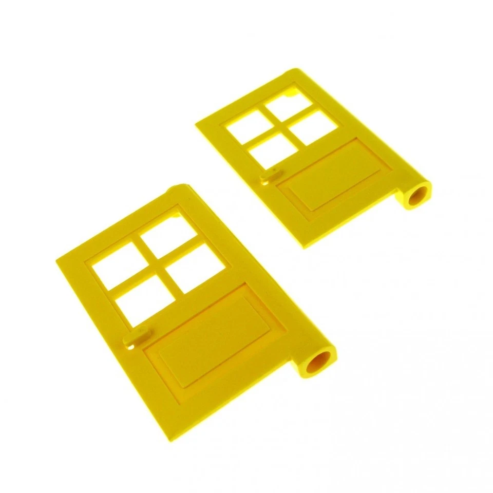 2x Lego Door Sheet 1x4x5 Window Cross Red Typ3 Ellipse For Front 386124 3861 - Image 1 of 1