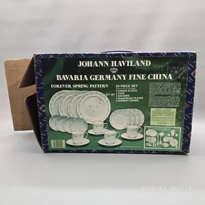 Vintage NEU Johann Haviland Bavaria Forever Frühlingsmuster 20-teiliges Set OVP - Bild 1 von 18