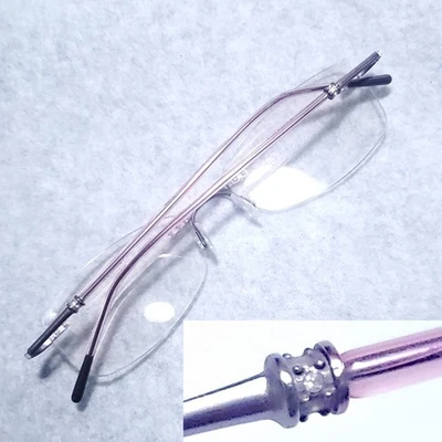 MARCHON EYEGLASSES AIRLOCK DIVINE RIMLESS PLUM 505 BURGUNDY FRAMES 52-18-135 Foto 1 de 4