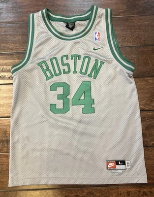 Camiseta deportiva vintage Nike gris Paul Pierce juvenil cosida talla grande Foto 1 de 4