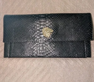 Bruno Magli Black Snakeskin Clutch. NWOT. - Picture 1 of 7