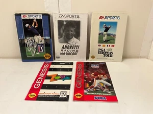 *Manuals Only* Lot 5 PGA Tour Golf II European Tour Zoop SEGA Genesis **OEM** - Picture 1 of 16