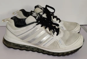 Adidas Mega Softcell Sneakers 2010 Mens Size 13 White w/ Silver & Black G43660 - Picture 1 of 8