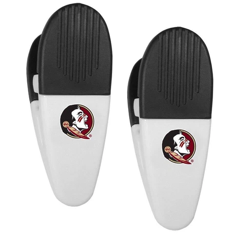 Florida State Seminoles Magnetic Chip Clip 2 Pack [NEW] Snack Bag Treat Magnet Cover