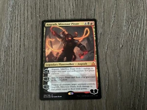MTG FOIL Angrath, Pirata Minotauro - Rivales de Ixalan #201. Casi nuevo - Imagen 1 de 2