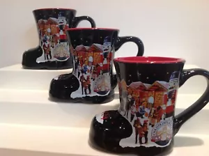 Christkindlmarket Chicago 2024 Boot Mugs German Christmas Market Set of 3 - Picture 1 of 8