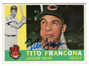 1960 Topps - Tito Francona #30 Autograph VG-EX - Picture 1 of 2
