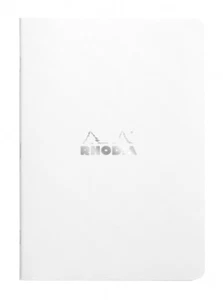 Rhodia Staplebound - Notebook - Ice - Lined - 48 Sheets - A5 Size 6 x 8.25 Inch - Picture 1 of 2