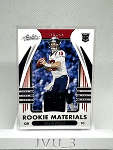 2021 ABSOLUTE DAVIS MILLS ROOKIE MATERIALS RC Patch Mem Jersey #ARM-DMI Texans - Picture 1 of 2