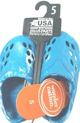 Wonder Nation Blue Light Weight Water Friendly Clogs, Infant Baby Size 5 NWT - Image 1 of 4