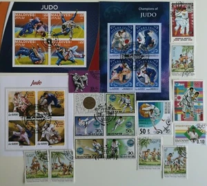 Martial Arts Stamps Collection - 25 & 50 Different Stamps  - Picture 1 of 1