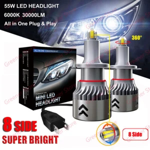 110W 8 Lados 30000LM H7 360° Coche Canbus Faro LED Kit Xenón Blanco 6000K - Imagen 1 de 12