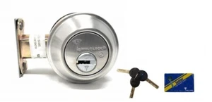 Perno muerto de un solo cilindro MUL-T-LOCK grado 2 con 3 llaves cromado satinado - Imagen 1 de 1