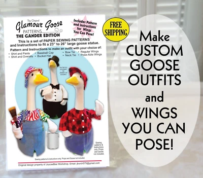 Ropa de ganso patrón coser ropa de ganso, sombreros y patrón para brazos de ganso 4LgGoose Foto 1 de 4