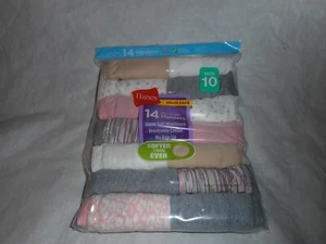 Hanes Girls 14 Tagless Hipsters Multi Color Underwear SIZE 10 - Picture 1 of 11