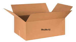 30" x 20" x 12" CARDBOARD BOX - 200 lb - SINGLE BOX - Picture 1 of 5
