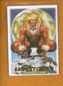 Sabretooth 2024 SkyBox Marvel Masterpieces ’92 Platinum Canvas #78 - Picture 1 of 2