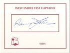 Sir Garry Sobers - Legendary West Indies Test Cricketer - Hand Signed Card.
