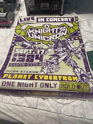 SDCC 2014 Transformers Knights Unicron Till All Are One Tour poster 19x27” - Image 1 of 4