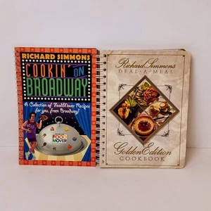 Richard Simmons Deal A Meal Golden Edition Cookin On Broadway Spiral Cookbooks - Picture 1 of 9