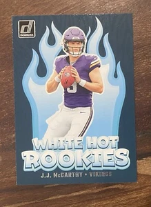 2024 Donruss Football #WH1 J.J. McCarthy RC White Hot Rookies Insert - Bild 1 von 2