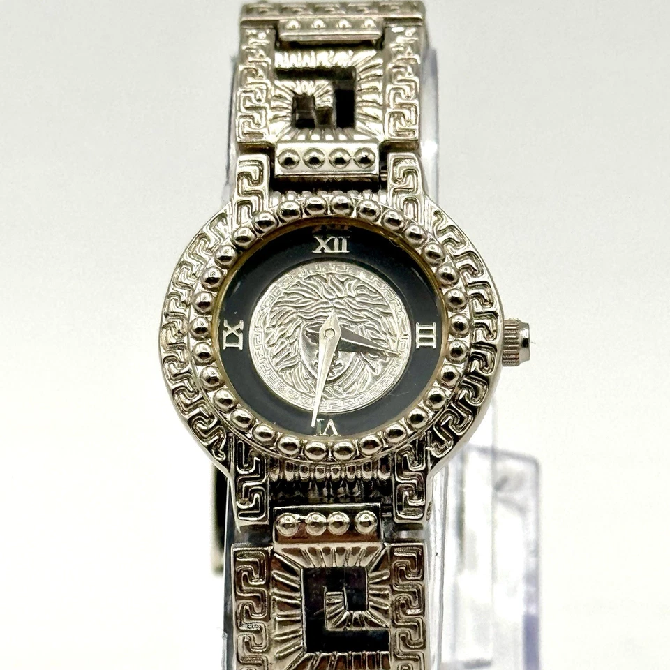 Reloj Gianni Versace Signature 09006 Medusa Chapado en Oro G20 Auténtico De Colección Foto 1 de 4