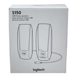 Logitech S150 USB Stereo Speakers – Brand New In Box – Black - Picture 1 of 9