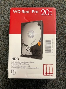 Western Digital 20TB WD Red Pro NAS Interne Festplatte HDD - 7200 RPM, SATA 6 G - Bild 1 von 2