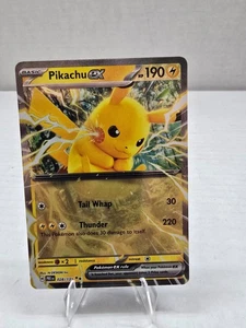 Pokémon TCG Prismatic Evolutions Pikachu EX 028/131 Double Rare N/M Condition - Picture 1 of 3