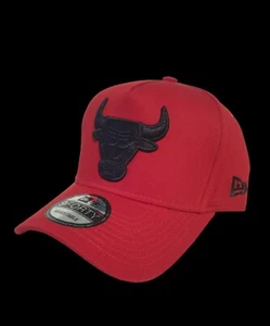 CHICAGO BULLS NBA NEW ERA 9FORTY RED & BLACK SNAPBACK CAP HAT LA NY NFL MBL - Picture 1 of 3