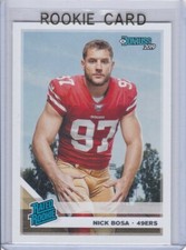 NICK BOSA RATED ROOKIE CARD 2019 Donruss RC Football SAN FRANCISCO 49ERS