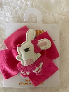 NEW GYMBOREE GIRLS BUNNY BOW BARRETTE - Picture 1 of 2
