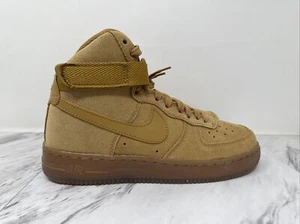 Nike Air Force 1 High GS LV8 3 Wheat Flax CK0262 700 Size 5.5Y = Women’s Size 7 - Picture 1 of 8
