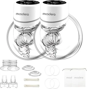 Mcadero M6 Electric Breast Pumps, 4 Mode & 12 Levels, LED, 2 Pumps - Picture 1 of 3