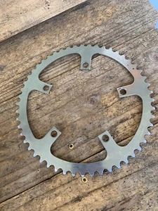 Steel NOS 52t SR Sakae 213 Road Bike Chain Ring-130 BCD-Vintage - Picture 1 of 7