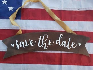 Save The Date Wooden Sign - Picture 1 of 2