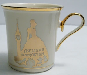 Disney Cinderella Princess China Mug Showcase Porcelain Believe Every Wish Cup - Picture 1 of 11