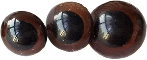 100Pcs Brown Plastic Safety Eyes for Bear Doll Puppet Animal Stuffed Toys DIY - Picture 1 of 4