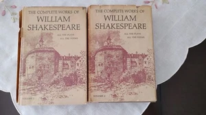 The Complete Works of William Shakespeare 2 Volumes Nelson Doubleday w/Jackets - Picture 1 of 6