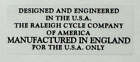 Raleigh Cycle Company Von Amerika Aufkleber