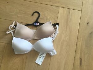 M and S first bra T-Shirt Bra 2 pack size 30AA BNWT