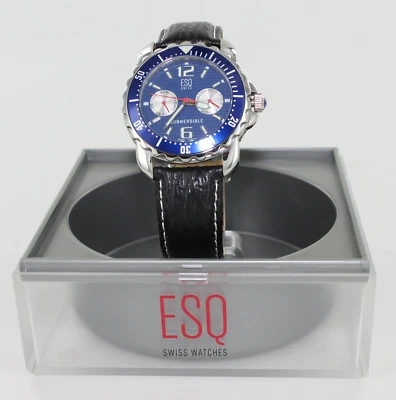 ESQ (MOVADO) 瑞士石英蓝色面部潜水手表 (E5241) — 第 1/4 张图片