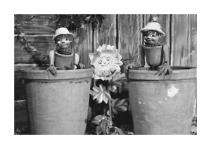 Bill and Ben Flowerpot Men 1 Childrens TV show A4 repro poster Choice of frame - Foto 1 di 4