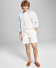 And Now This Mens Pull On Drawstring Shorts Bone Beige Large
