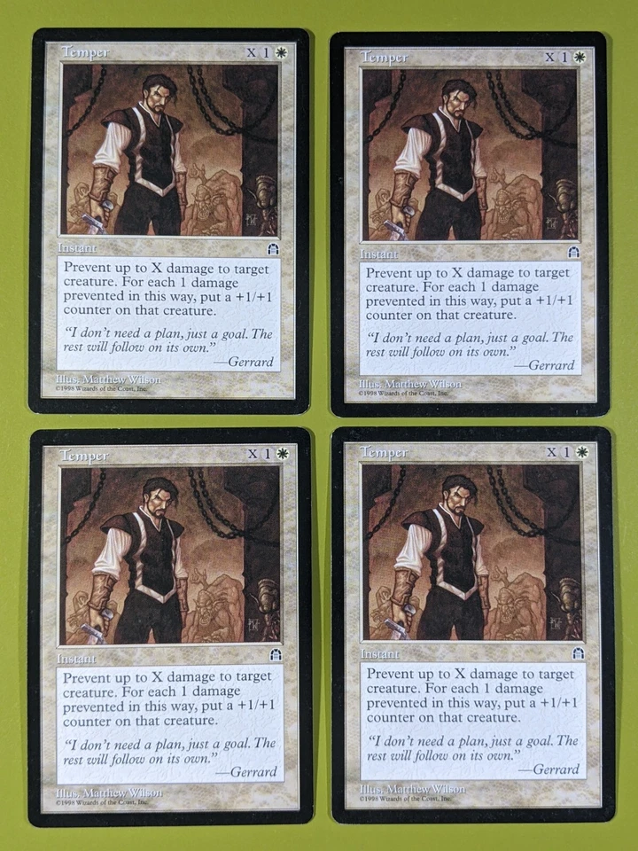 Temper x4 Stronghold 4x Playset Magic the Gathering MTG - Image 1 of 1