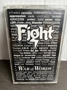 FIGHT "WAR OR WORDS" ORIGINAL CASSETTE/1993 - Picture 1 of 3